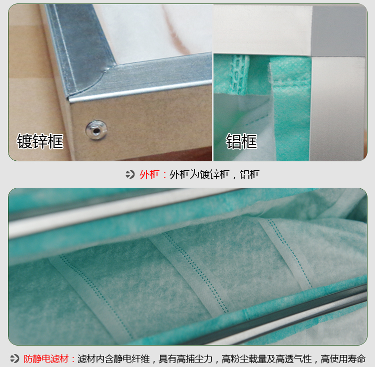 F6袋式中效過濾器產(chǎn)品細節(jié)圖片 F6袋式中效過濾器產(chǎn)品細節(jié)圖片