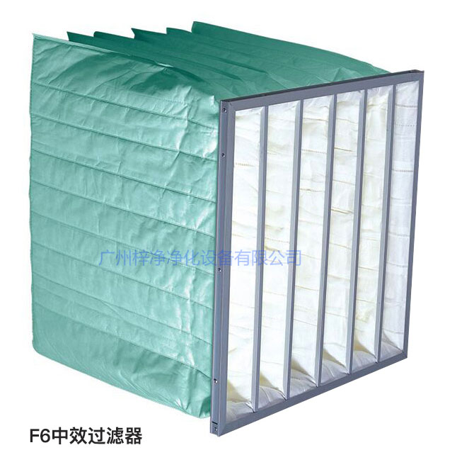聚酯纖維無紡布制作的袋式空氣過濾器 聚酯纖維無紡布制作的袋式空氣過濾器