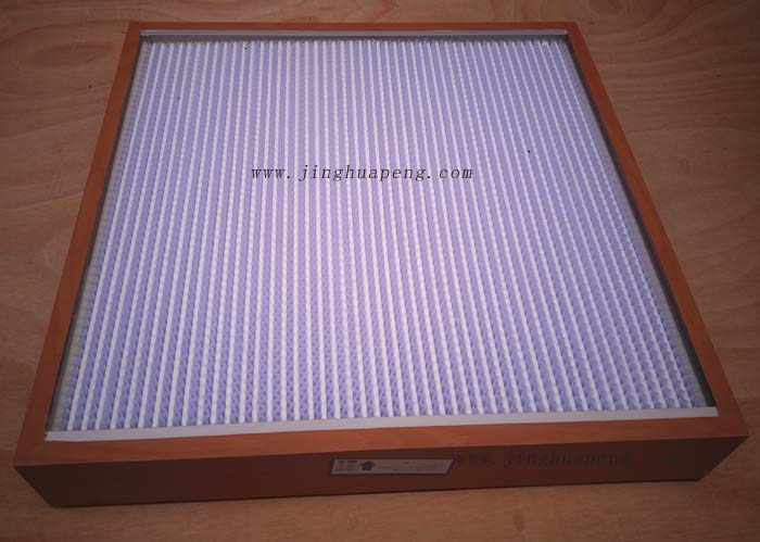 木框高效過濾器主要安裝于潔凈室高效送風口末端凈化過濾。